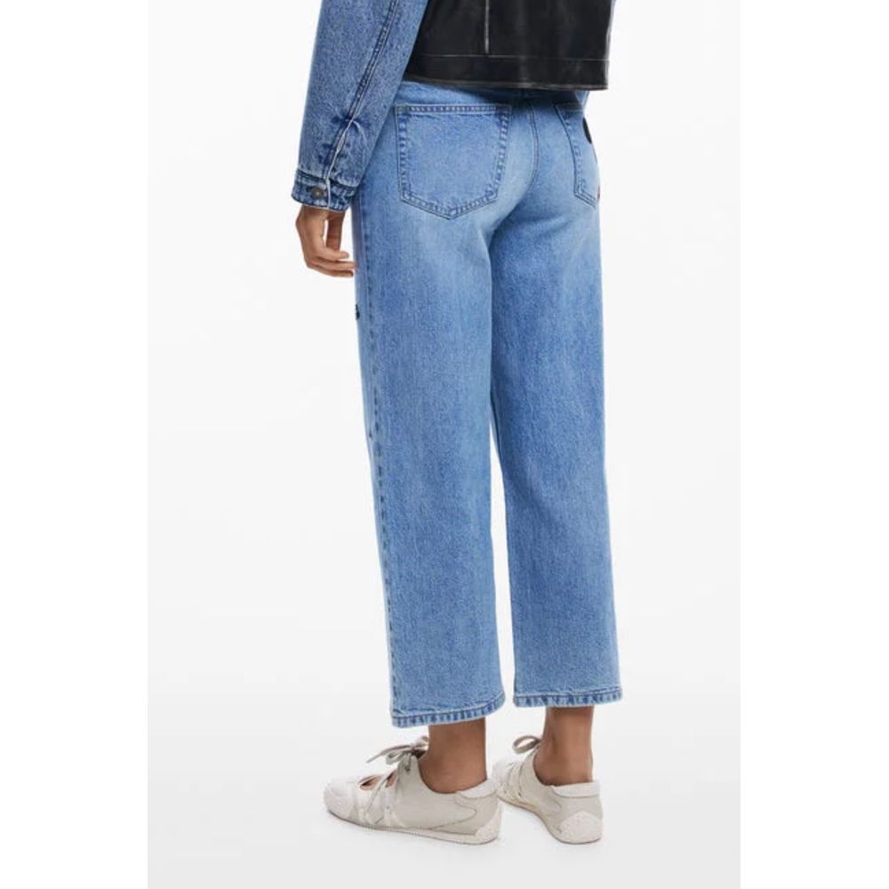 Desigual Azzurro Cotton Women's Jeans
