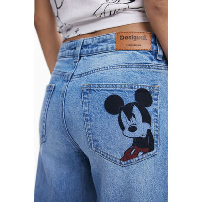 Desigual Azzurro Cotton Women's Jeans