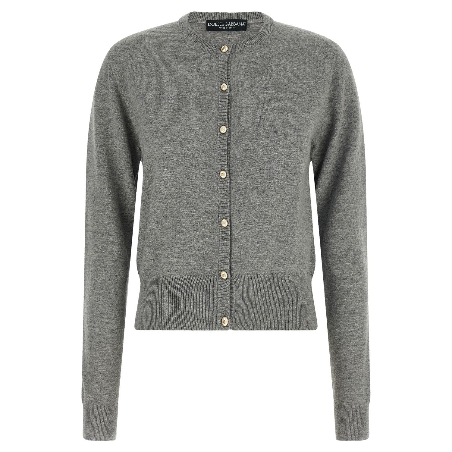 Dolce & Gabbana Gray Cashmere Cardigan