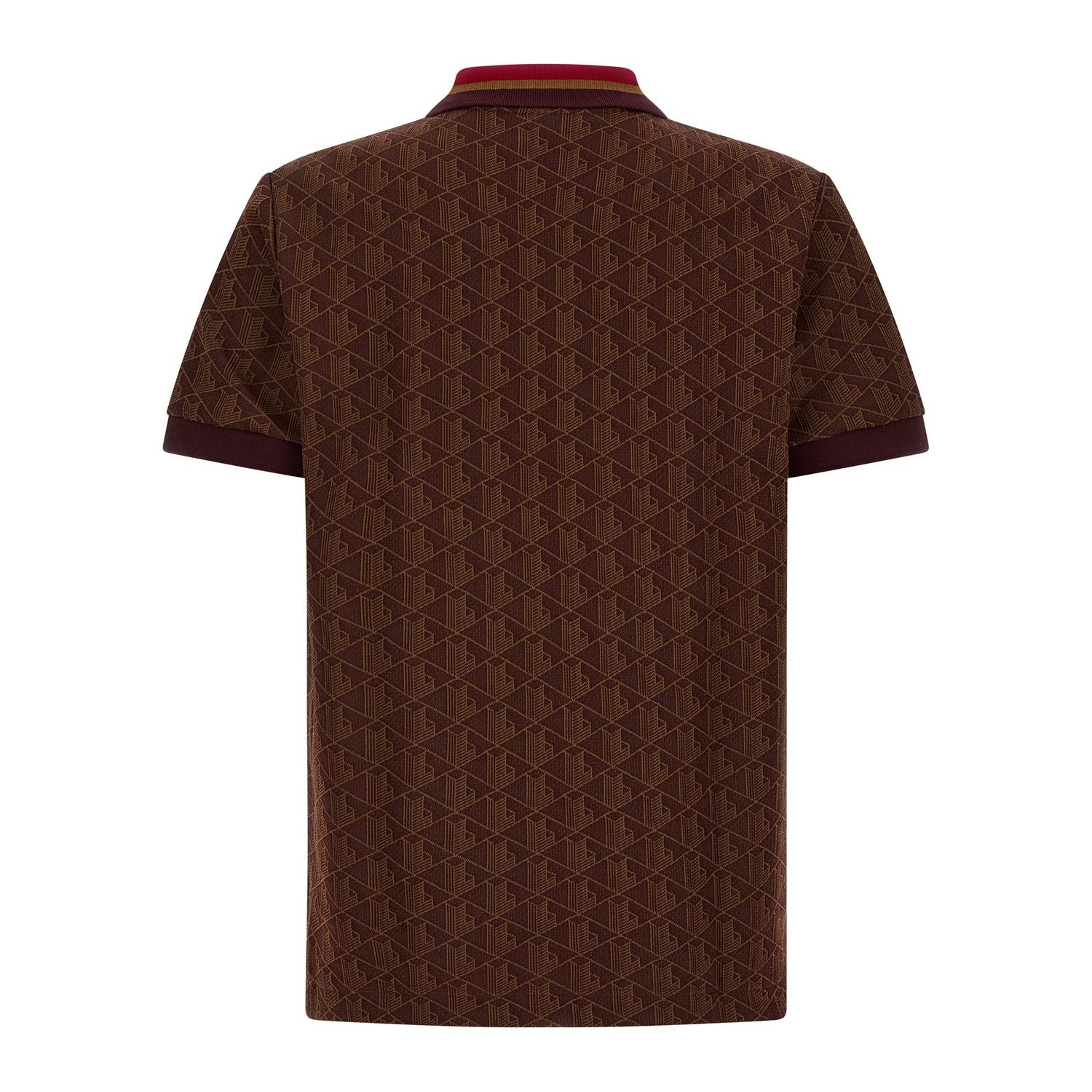Lacoste Brown Polyester Polo Shirt