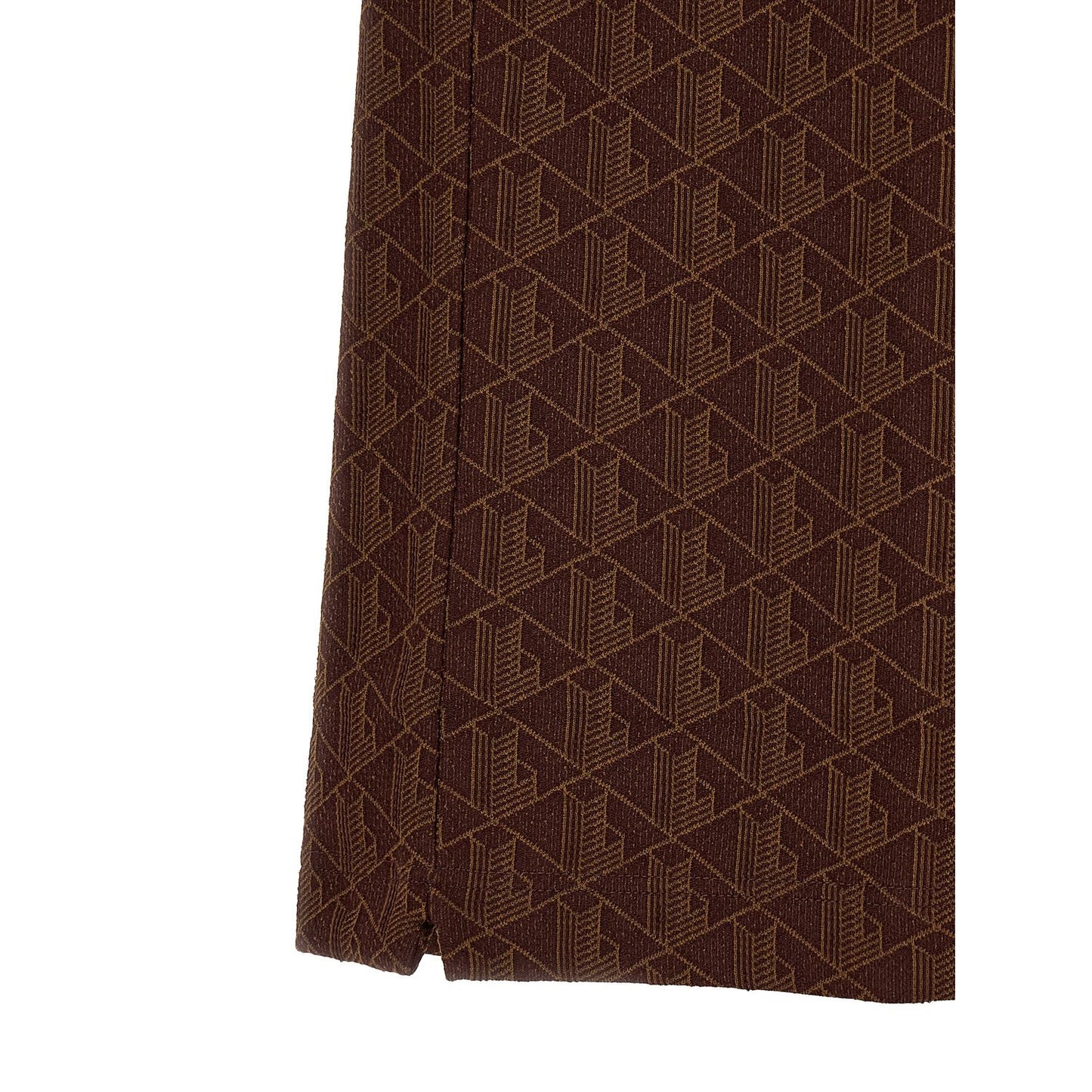 Lacoste Brown Polyester Polo Shirt