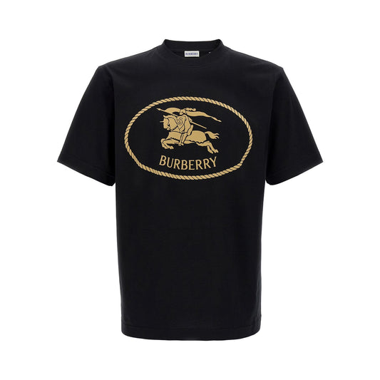 Burberry Black Cotton T-Shirt