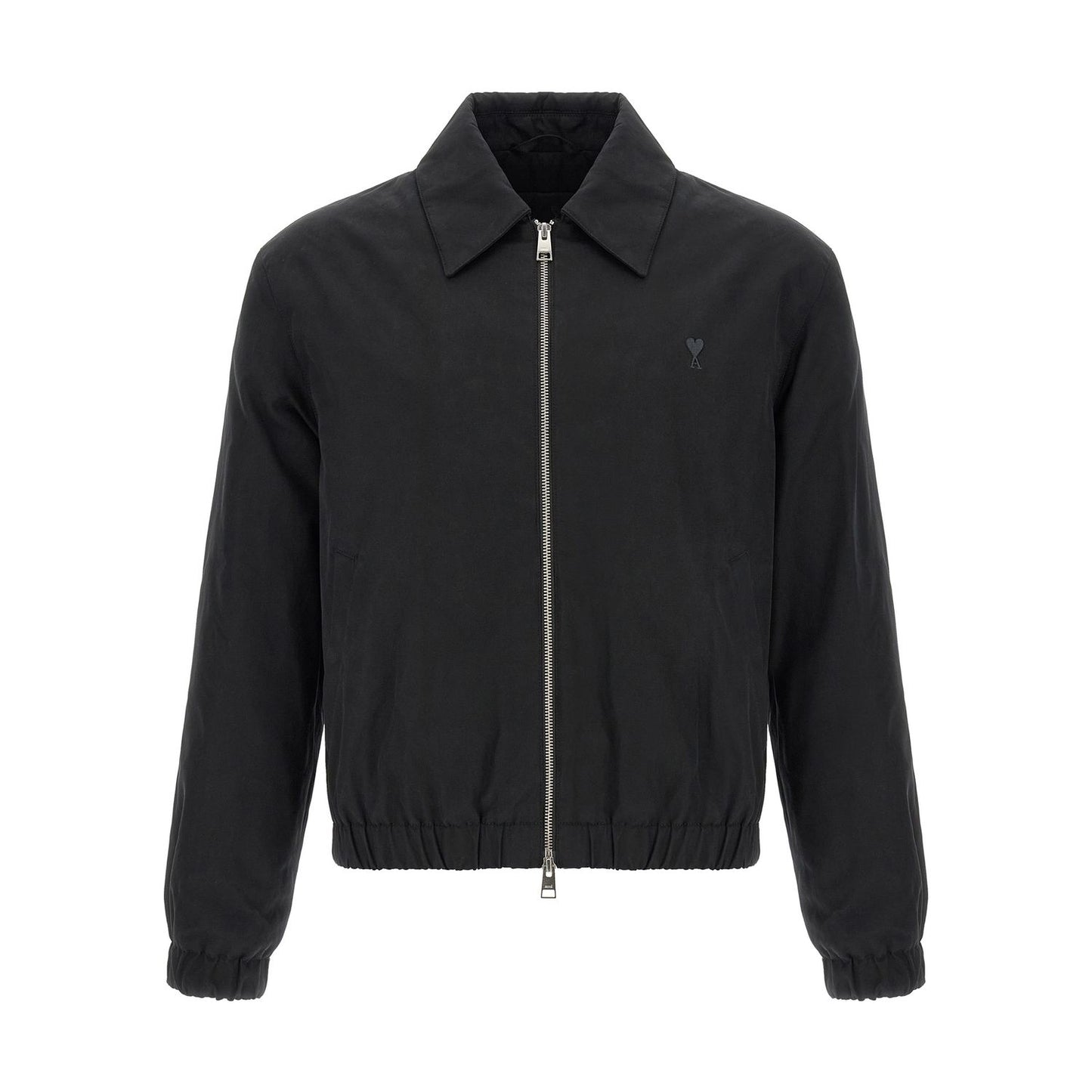 Ami Paris Black Cotton Bomber