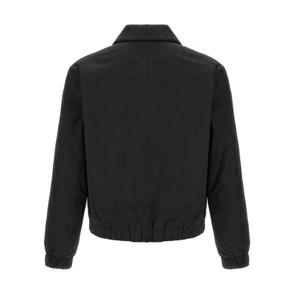 Ami Paris Black Cotton Bomber