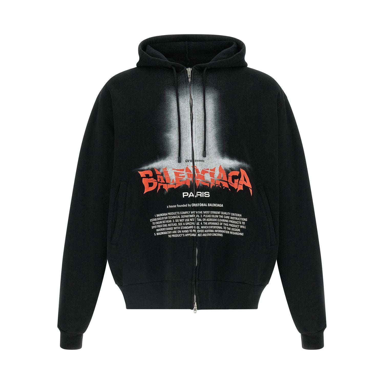 Balenciaga Black Cotton Sweatshirt