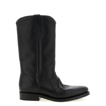 Jil Sander Black Calfskin Over The Knee