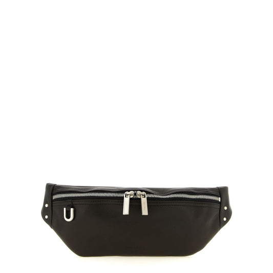 Rick Owens Black Calfskin Crossbody Bag