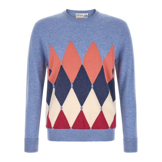 Ballantyne Blue Cashmere Cardigan