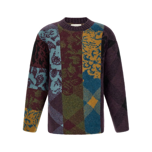 Dries Van Noten Multicolor Wool Cardigan