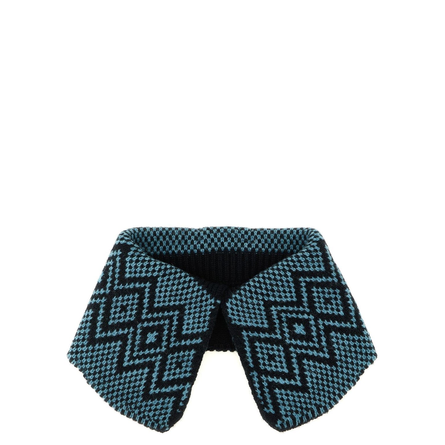 Dries Van Noten Blue Wool Foulard