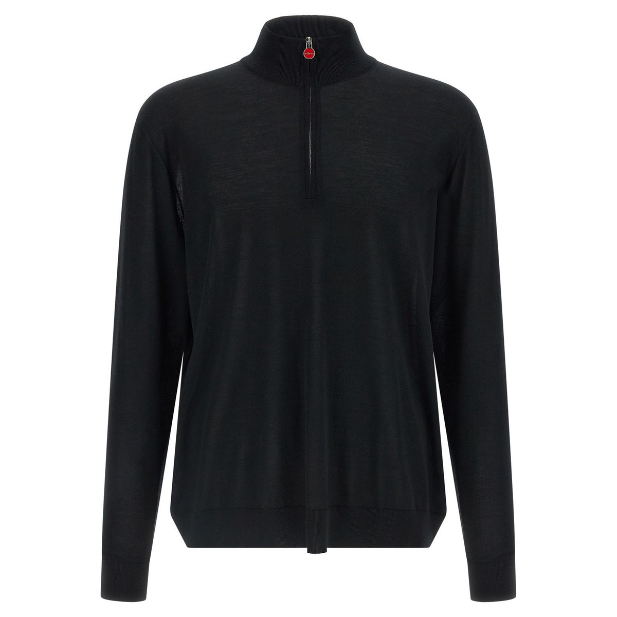 Kiton Black Wool Cardigan