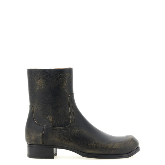 Maison Margiela Black Calfskin Ankle Boots