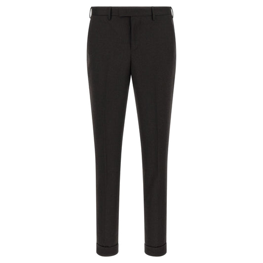 PT Torino Brown Virgin Wool Dress Pants