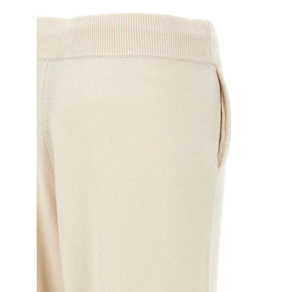 Yves Salomon White Wool Athletic Pants