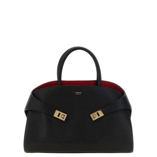 Ferragamo Black Calfskin Handbag