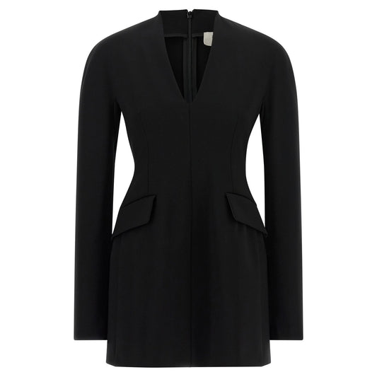 Sportmax Black Viscose Short Dress
