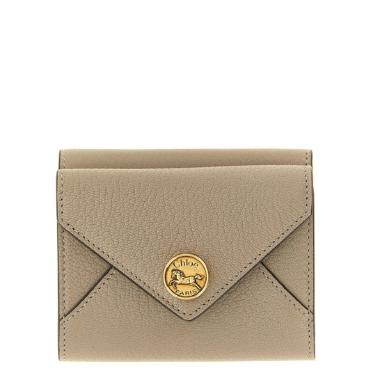 Chloé Beige Goatskin Cardholder