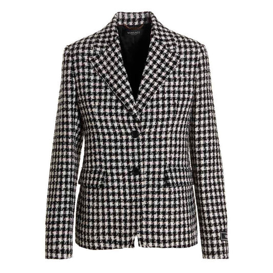Versace Bicolor Virgin Wool Blazer