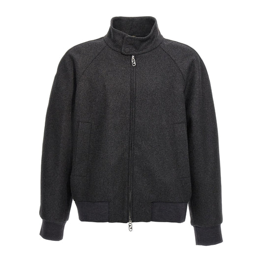 Fendi Gray Cashmere Jacket
