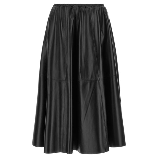 Alberta Ferretti Black Polyester Mini Skirt