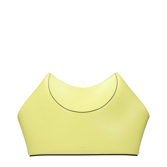 Givenchy Yellow Leather Clutch Bag