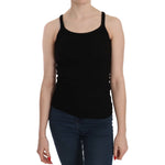 PINK MEMORIES Black Sleeveless Spaghetti Strap Blouse