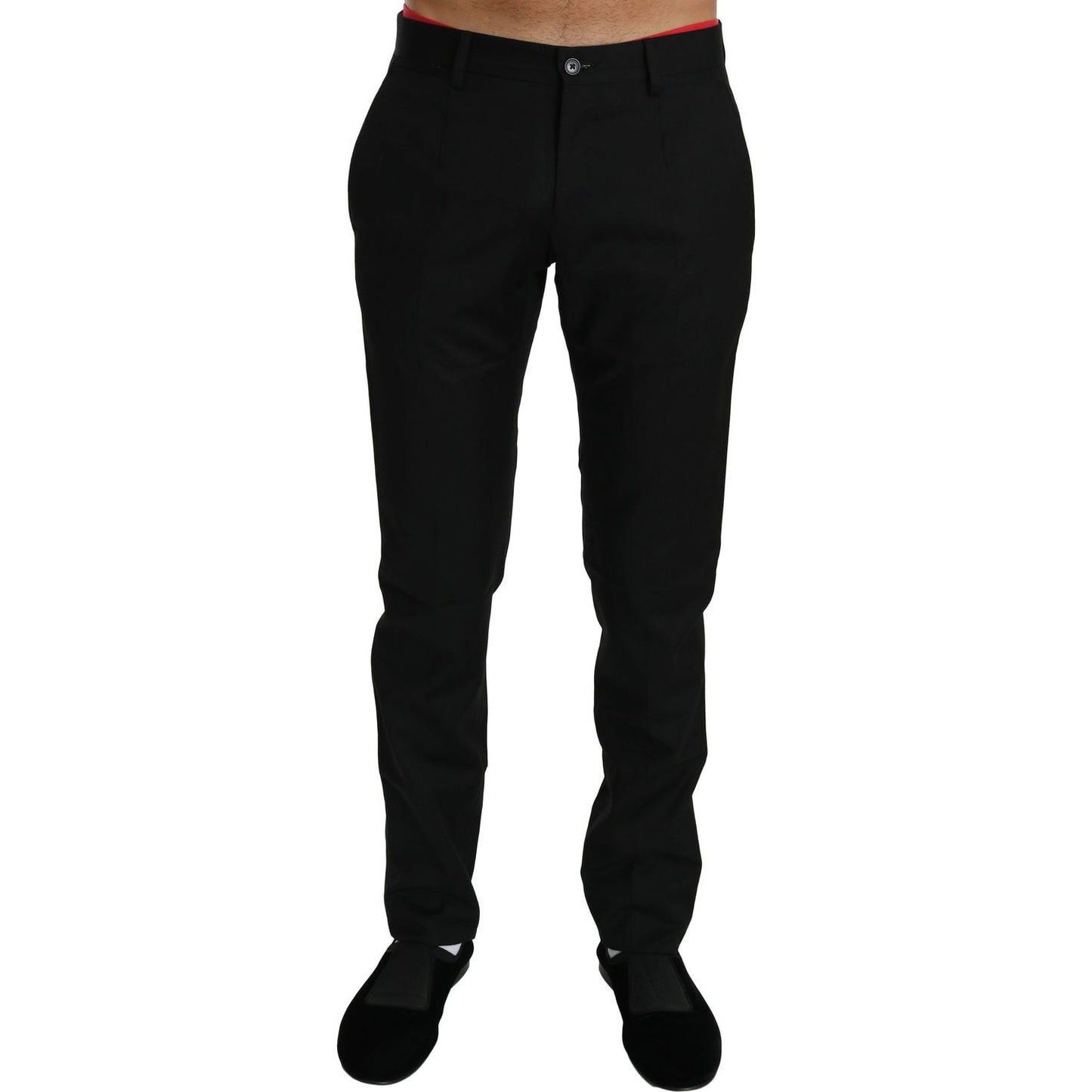 Dolce & Gabbana Black Dress Formal Trouser Mens Wool Pants Jeans & Pants