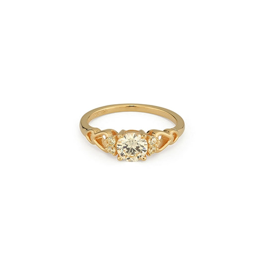 24KAE JEWELS JEWELRY Mod. 12444Y/58 features a stunning gold ring with a central diamond.