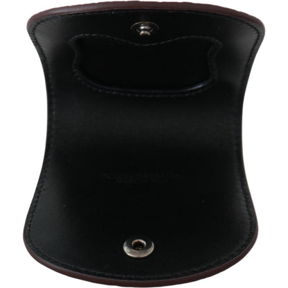 Dolce & Gabbana Brown Exotic Skin Pocket Condom Case Holder Condom Case