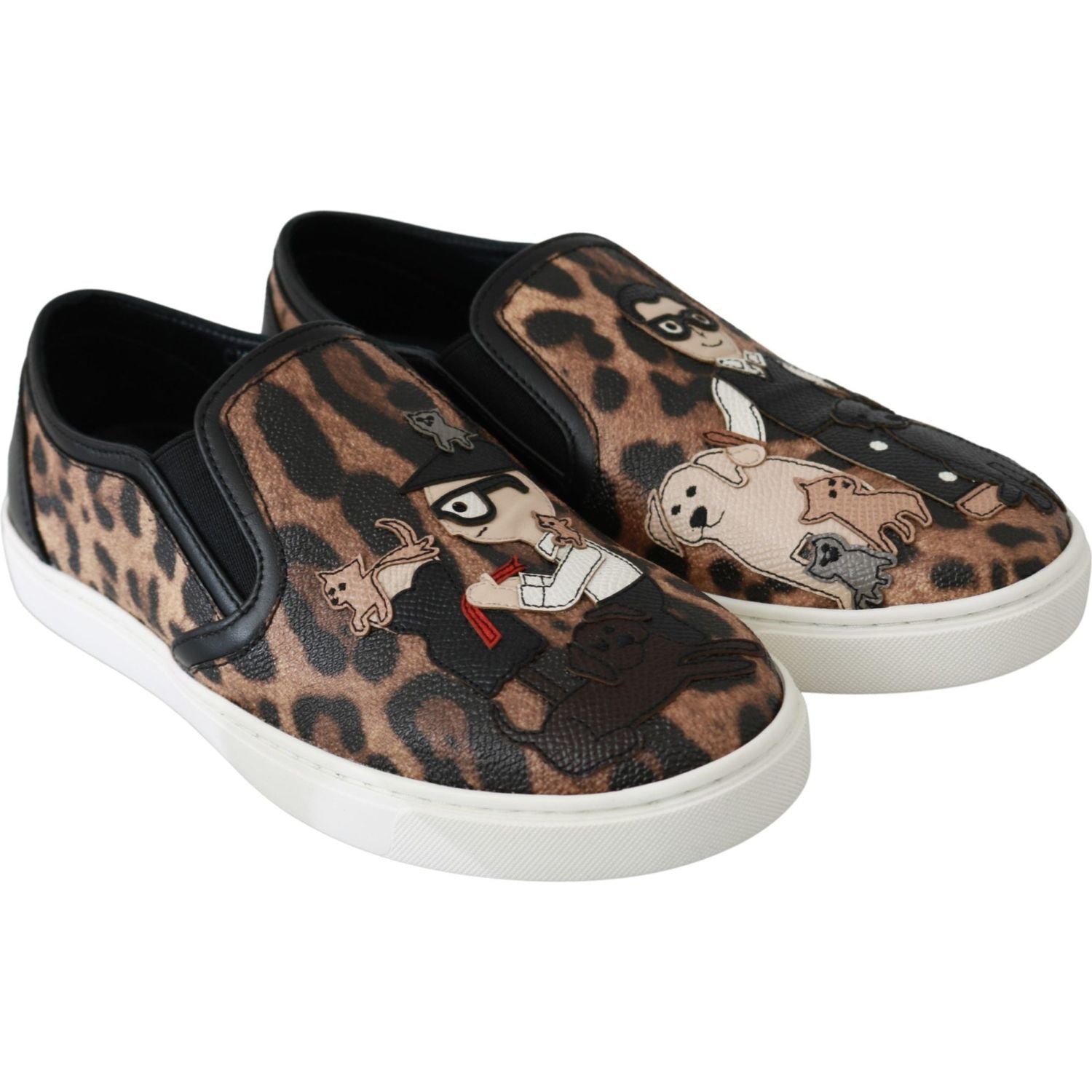 حذاء Dolce &amp; Gabbana Chic Leopard Print لراحة أنيقة