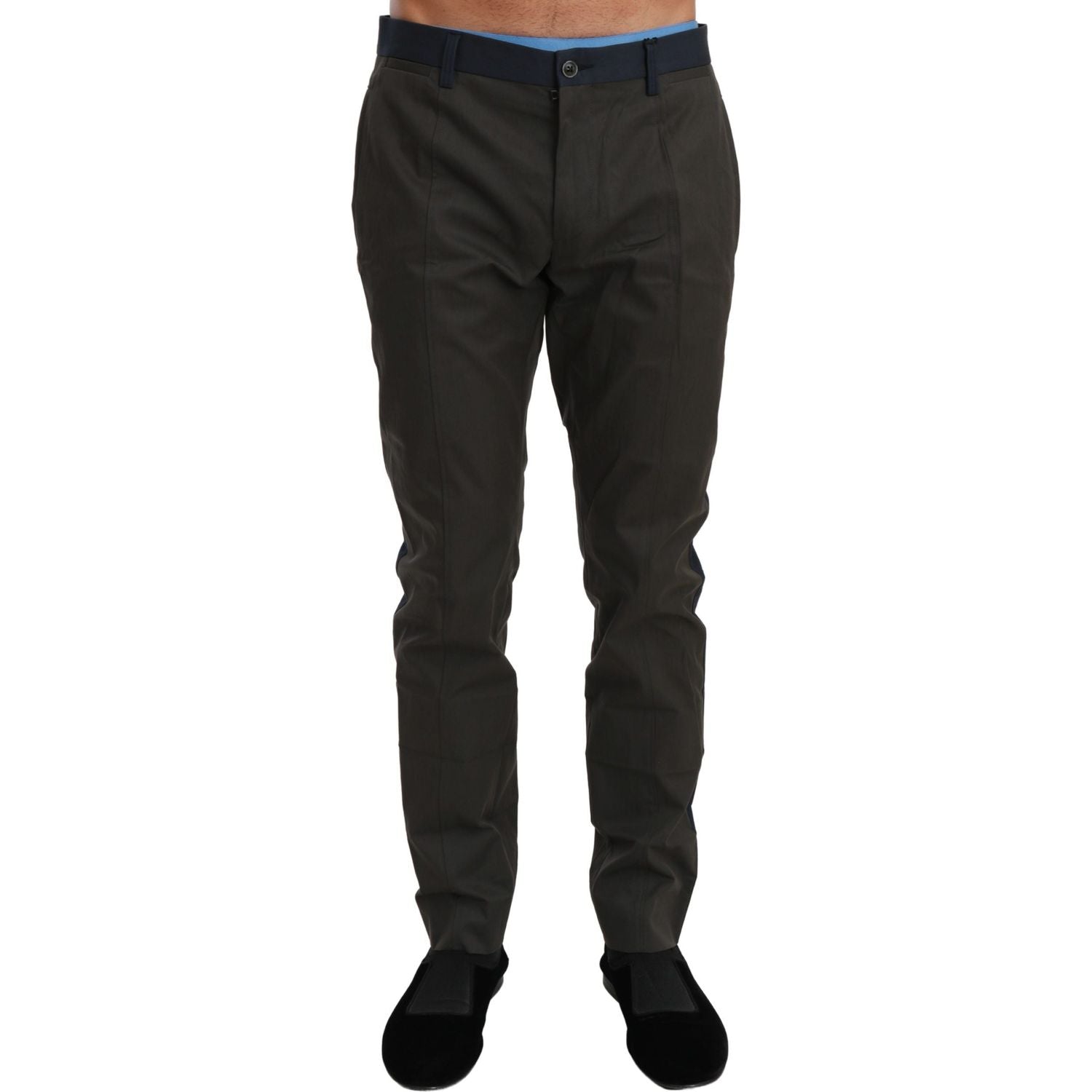 بنطال كاجوال مخطط أنيق بقصّة Slim Fit من Dolce &amp; Gabbana