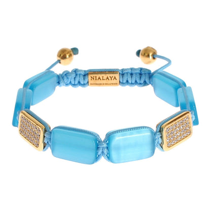 Nialaya CZ Opal 18K Gold 925 Bracelet Bracelet