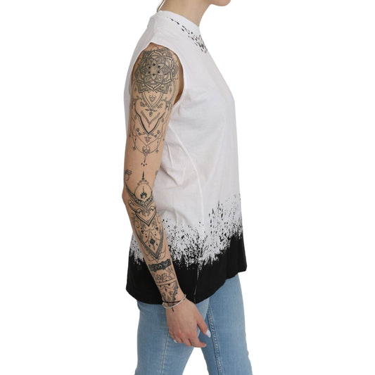 Dsquared² White Sleeveless T-shirt Tank Cotton Top
