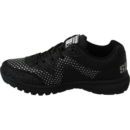 Philipp Plein Black Running Jasmines Sneakers Shoes LA7170-36