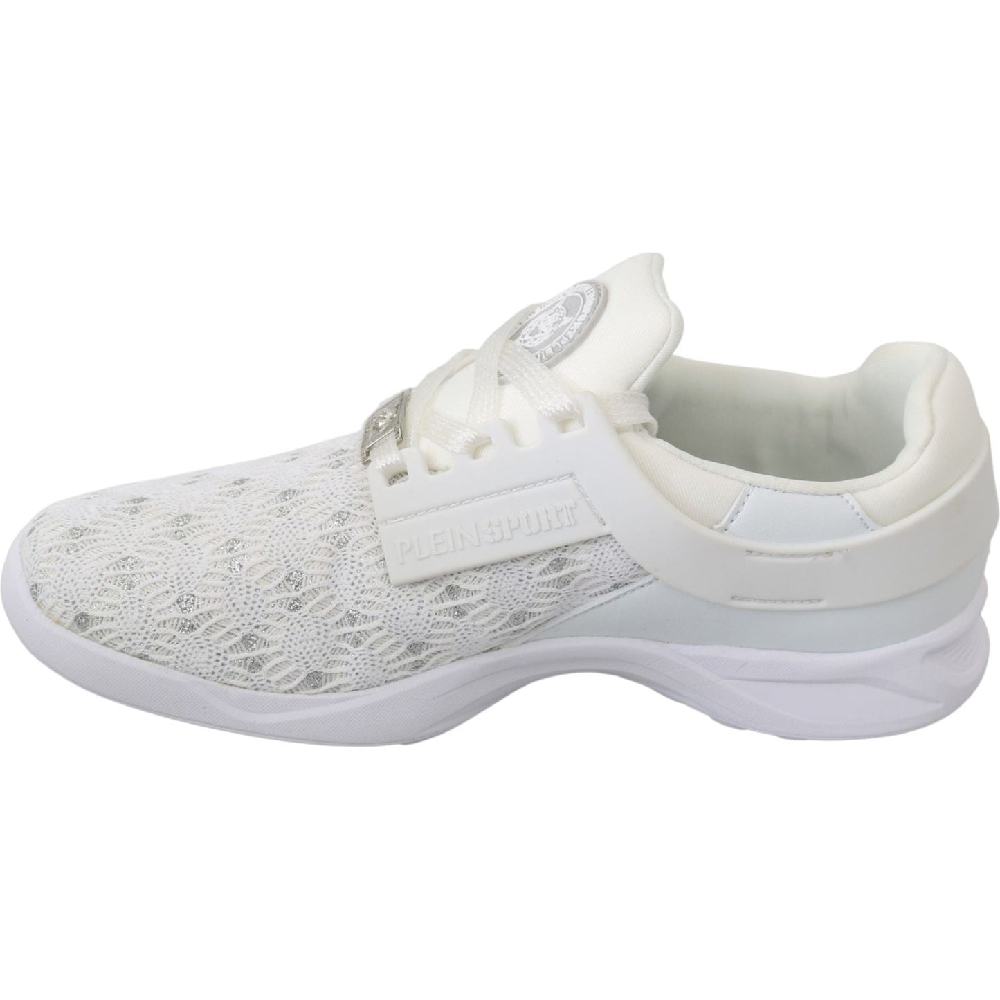 Philipp Plein White Polyester Casual Sneakers Shoes