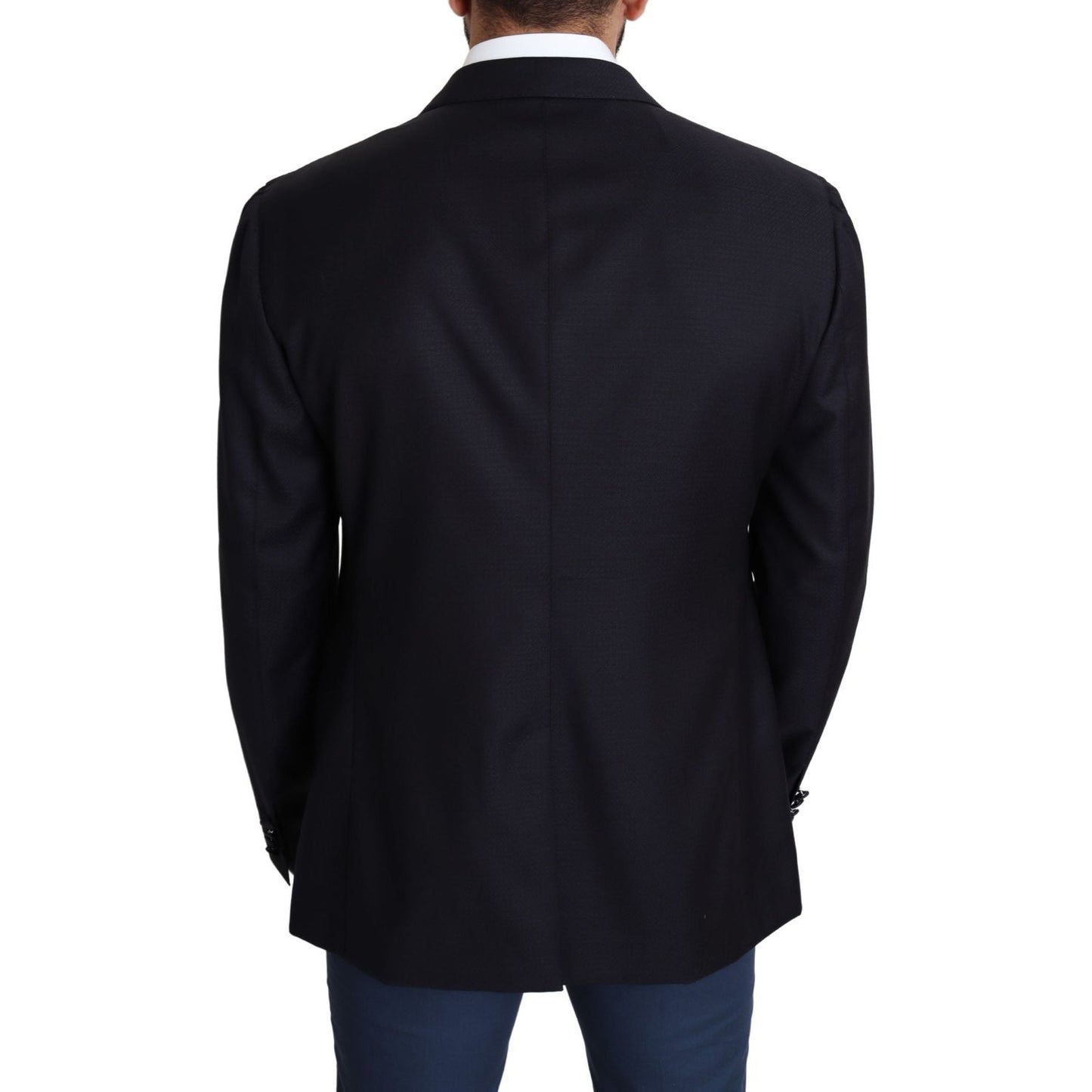 Dolce & Gabbana Black Wool Single Breasted NAPOLI Blazer