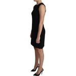 Dolce & Gabbana Black Viscose Stretch A-line Shift Mini Dress