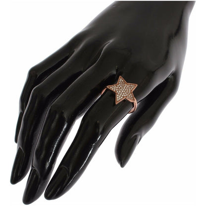Nialaya Womens Clear CZ Star 925 Silver Ring Ring