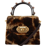 Dolce & Gabbana Brown Giraffe Crossbody Purse Borse WELCOME Purse