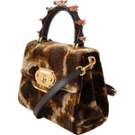 Dolce & Gabbana Brown Giraffe Crossbody Purse Borse WELCOME Purse