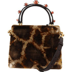 Dolce & Gabbana Brown Giraffe Crossbody Purse Borse WELCOME Purse