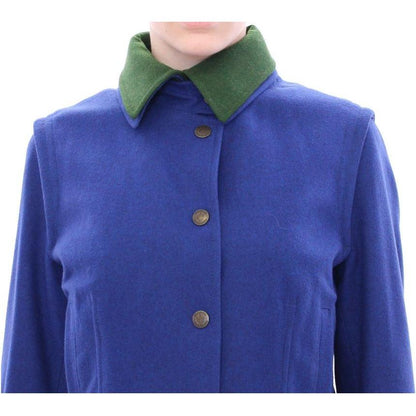 Andrea Incontri Habsburg Blue Green Wool Jacket Coat Coats & Jackets