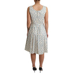 Dolce & Gabbana Beige Dotted Cotton A-Line Gown Dress DR2746-42