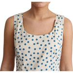 Dolce & Gabbana Beige Dotted Cotton A-Line Gown Dress DR2746-42