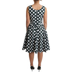 Dolce & Gabbana Green Polka Dotted Cotton A-Line Dress