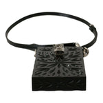 Dolce & Gabbana Black Crystal Plexiglass Cross Cigarette Case Holder