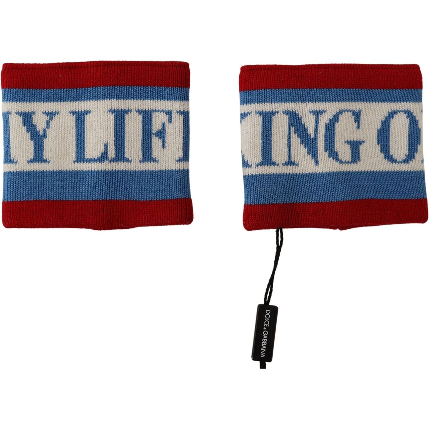 Dolce & Gabbana Multicolor King Of My Life Cashmere Wristband Dolce & Gabbana