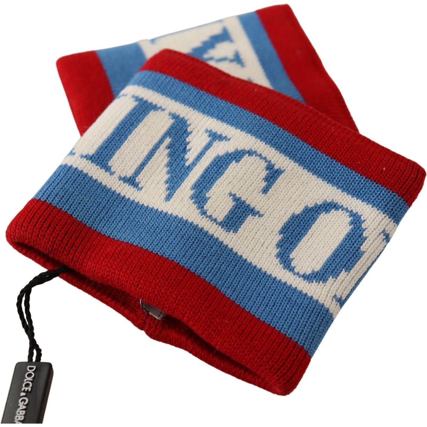 Dolce & Gabbana Multicolor King Of My Life Cashmere Wristband Dolce & Gabbana