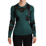 Dolce & Gabbana Green Wool Crewneck Sweater