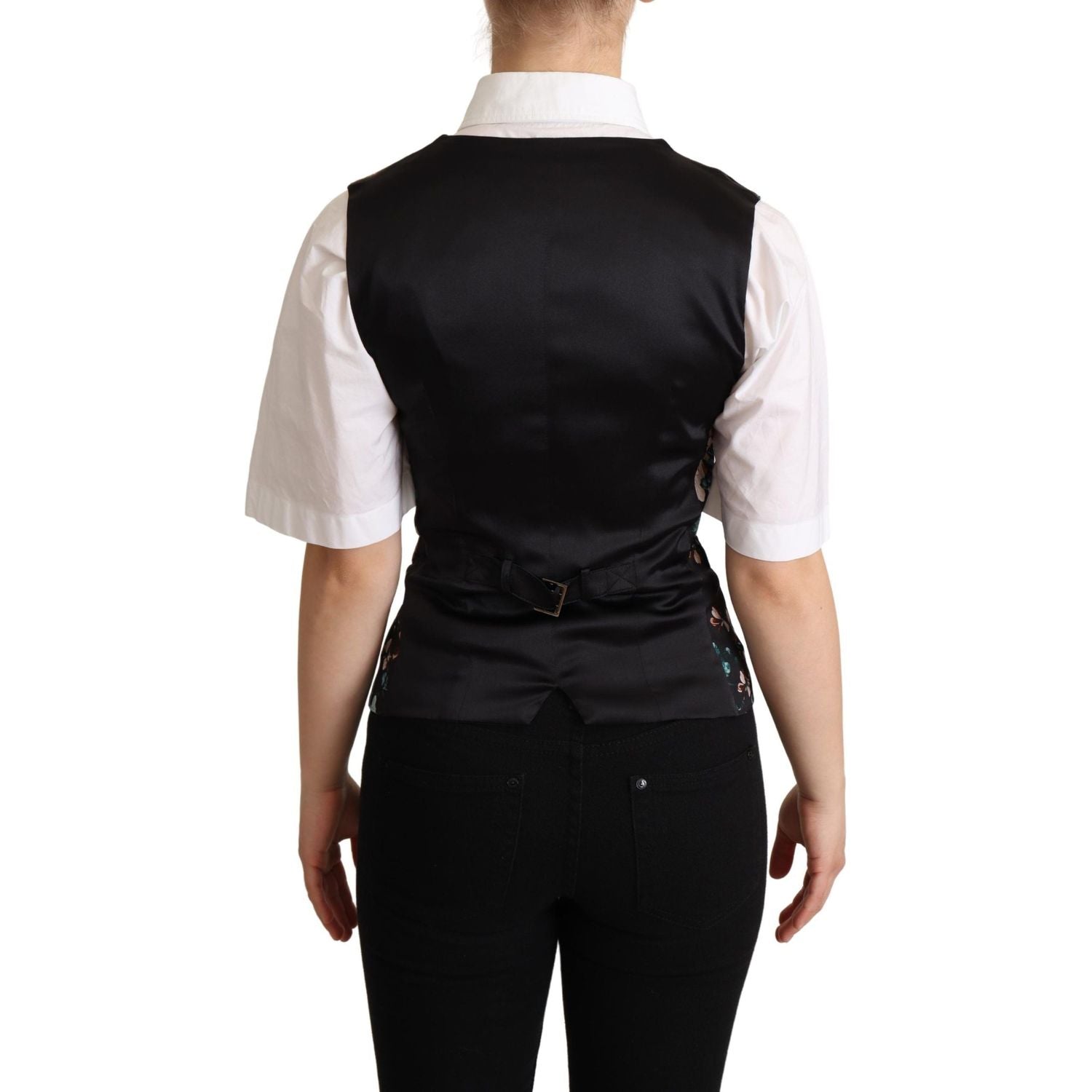 سترة دولتشي آند غابانا الرائعة المصنوعة من قماش الجاكار المزخرف بالزهور